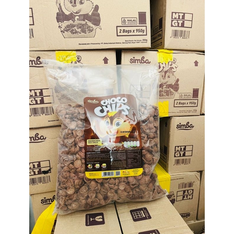

Simba Choco Chips-950gr-Makanan sereal rasa coklat
