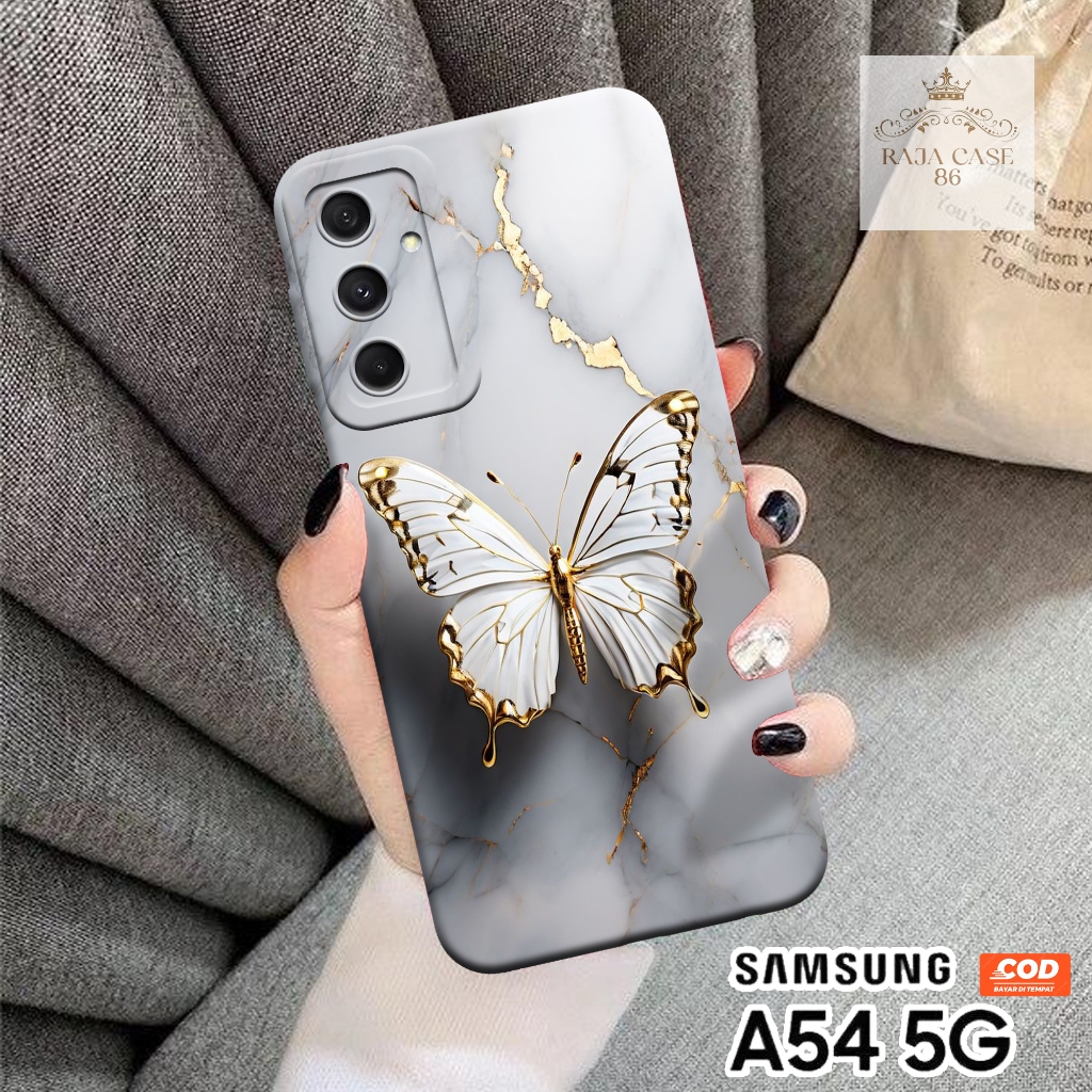 Softcase Samsung A54 5G - Rajacase - Case Samsung A54 5G - Motif Case Kupu - Case Samsung A54 5G - P