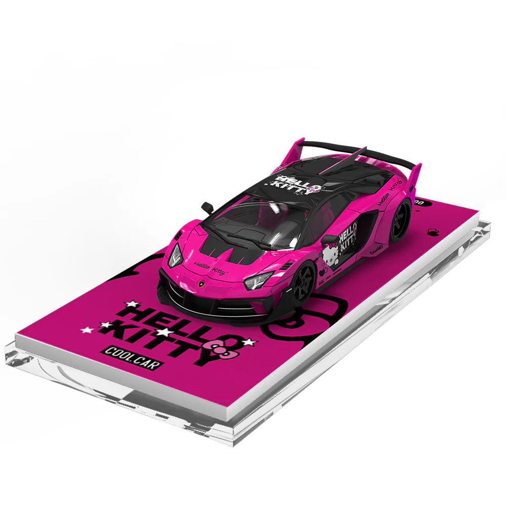 CC643826 - Cool Car 1:64 Lamborghini Aventador GTEVO Kitty Dark Pink