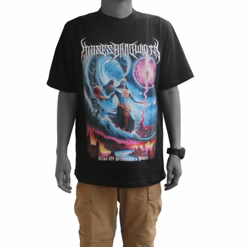 COD ✅ Kaos Band Moses bandwidth by garasi rebel distro - Kaos Lengan pendek pria - kaos metal Moses 