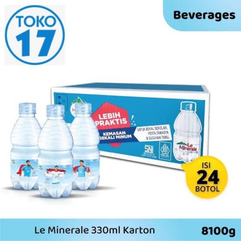 

LE MINERALE MINI 330 ML ISI 24 BOTOL PER DUS