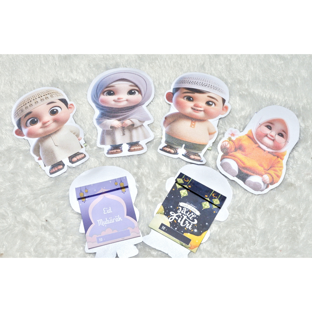 

AMPLOP 3D GEMOY BANGETTTT 1 PACK 20 PCS UANG DILIPAT TEKSTUR BLINK BLINK