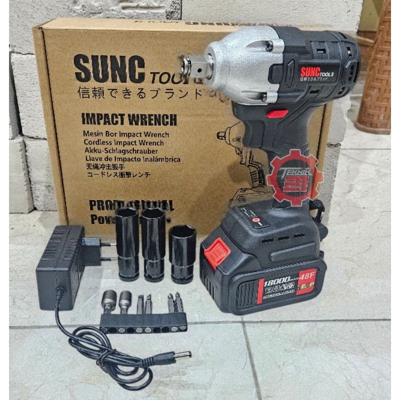 IMPACT WRENCH SUNC IMPEK SUNC 48F IMPEK BATERAI SUNC TOOLS