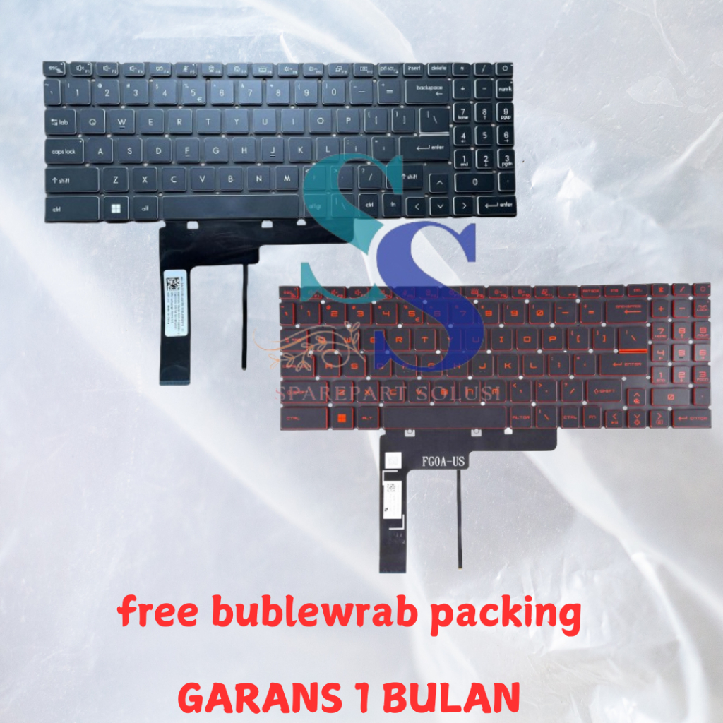 Keyboard MSI Katana GF66 GF76 11SC 11UC 11UD 11UE 11UG 12UC 12UD 12UE 12UG 12UGS new