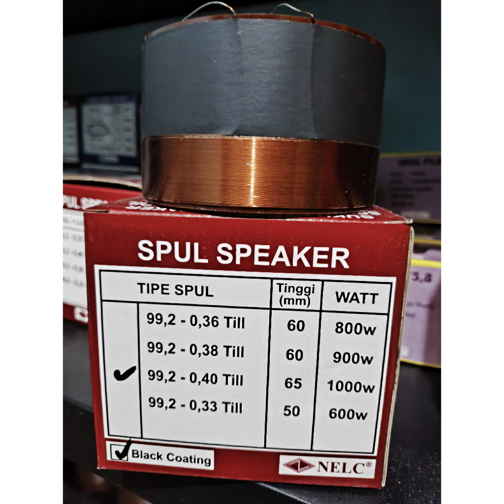 Spull Speaker NELC 99.2 mm - 0.4 mm single coil / Spul Spool Voice Coil 99.2 mm 0.4 mm