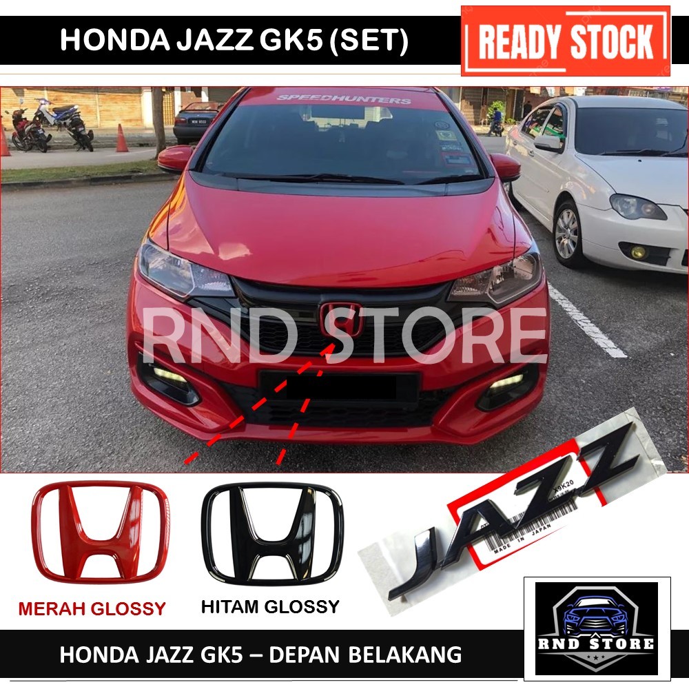RND172- EMBLEM HONDA JAZZ GK5 2014-2021, LOGO EMBLEM AKSORIES EMBLEM MOBIL HONDA JAZZ GK5 2014-2021 