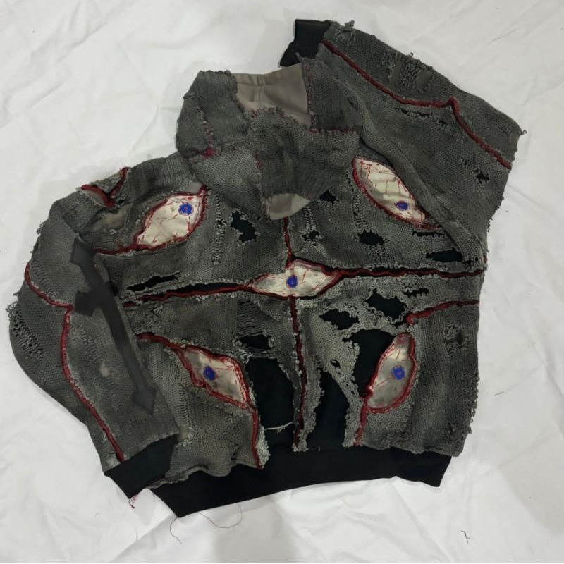 reworked knit jacket