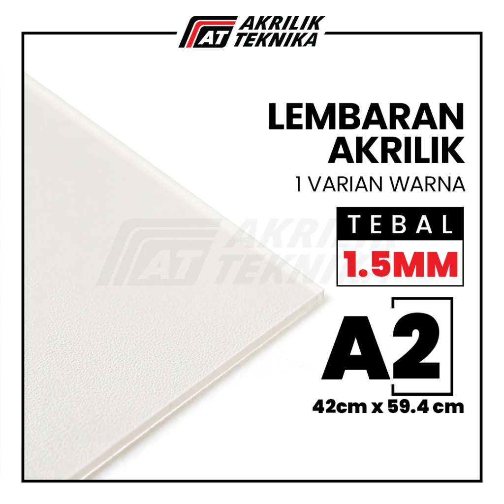 

Lembaran Akrilik A2 1.5mm / Acrylic Sheet Clear / Akrilik Bening Hitam Putih