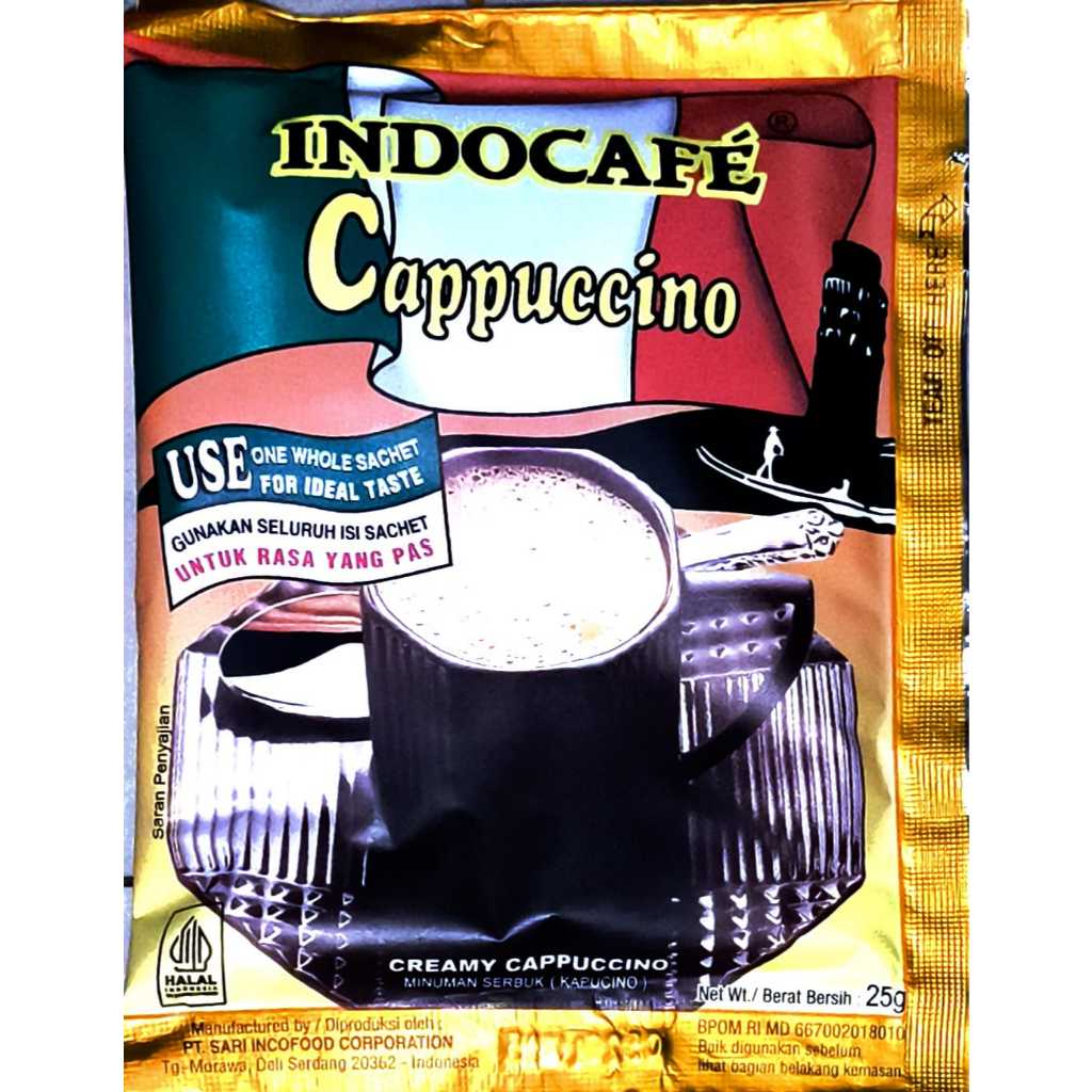 

INDOCAFE CAPPUCCINO MINUMAN SERBUK (KAPUCINO) 25 GR