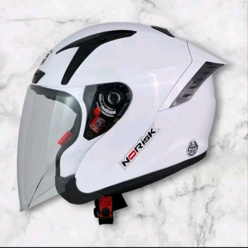 HELM VRC NORISK TERBARU HELM HALF FACE STANDAR SNI DEWASA PEREMPUAN /LAKI LAKI Busah Helm Tebal Empu