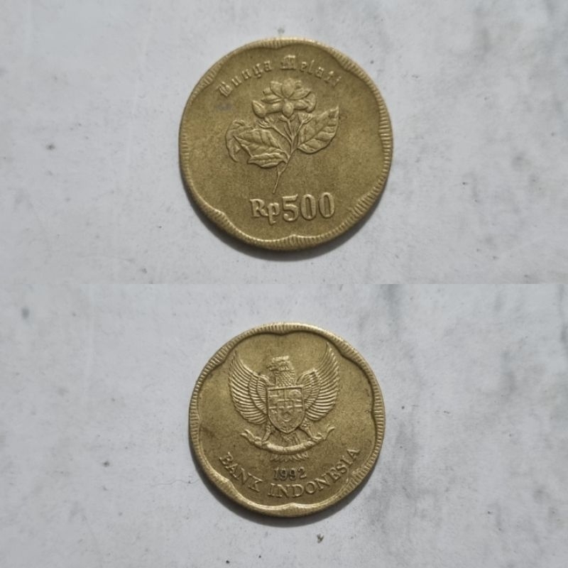 Koin Kuno 500 Rupiah Tahun 1991 dan 1992