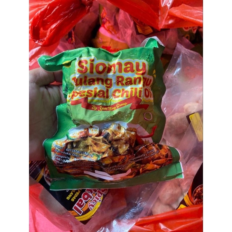 

siomay tulang rangu spesial chili oil yuk ning