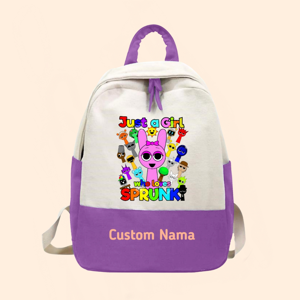 Tas ransel anak sprunki free custom nama