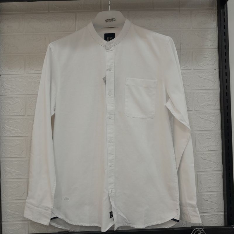 kemeja koko bombboogie original 100% Regulerfit putih 22934B5OW/24925B5WT