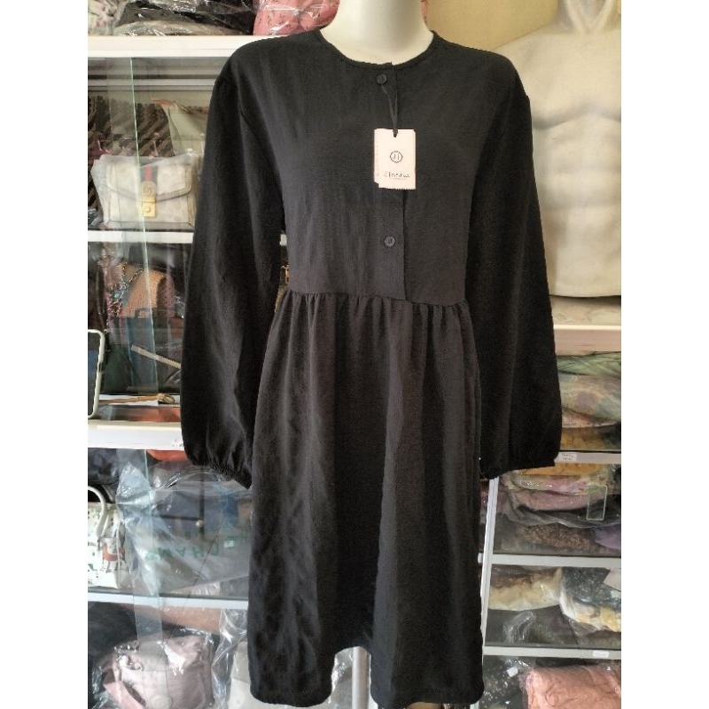 BLOUSE WANITA HITAM/ BLOUS WANITA POLOS/ BLOUSE WANITA HANNA HITAM