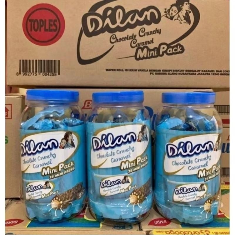 

Dilan Mini Pack Cokelat Crunchy Karamel isi 25 pcs Pertoples