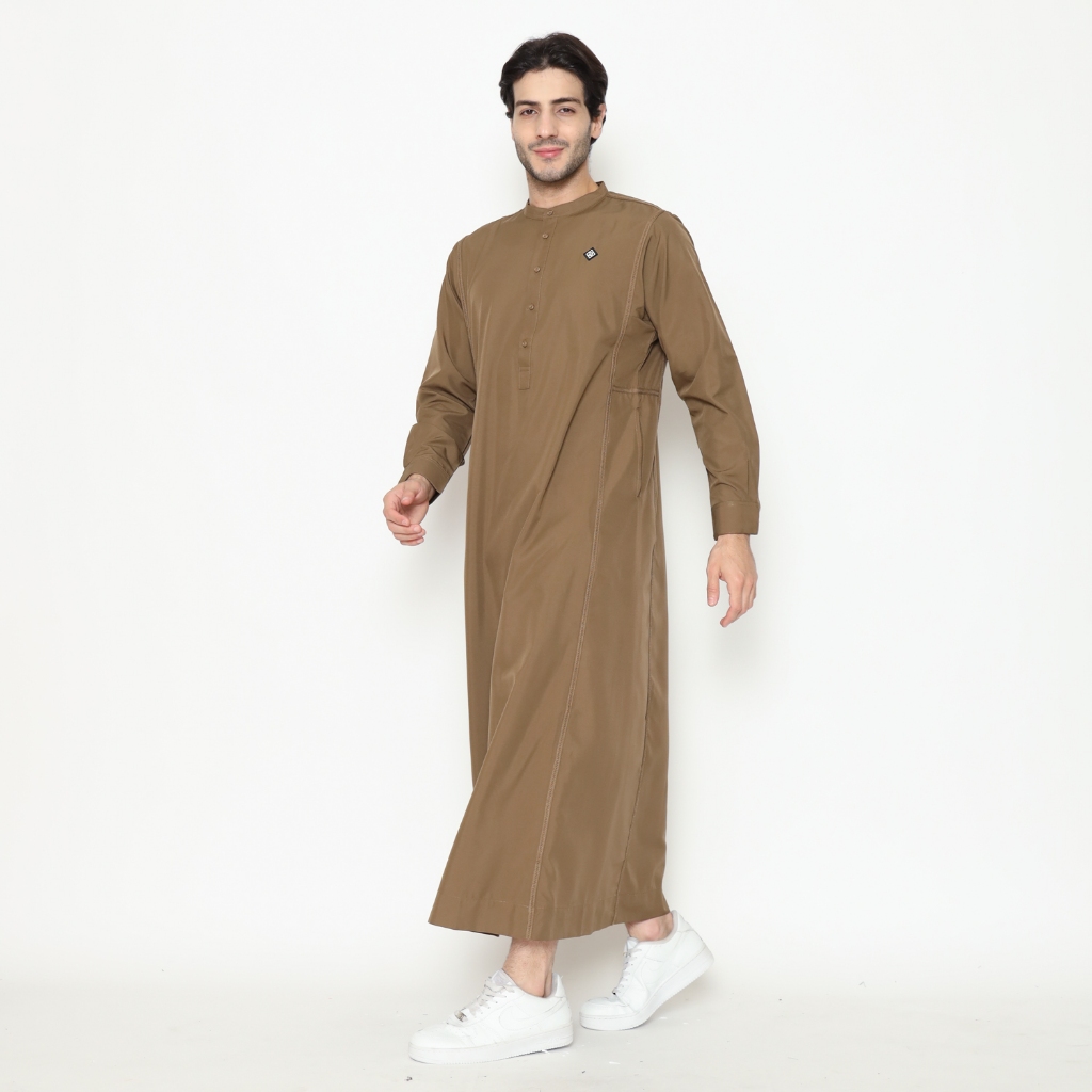 Hisyam Gamis Thobe Pria Lengan Panjang Husna