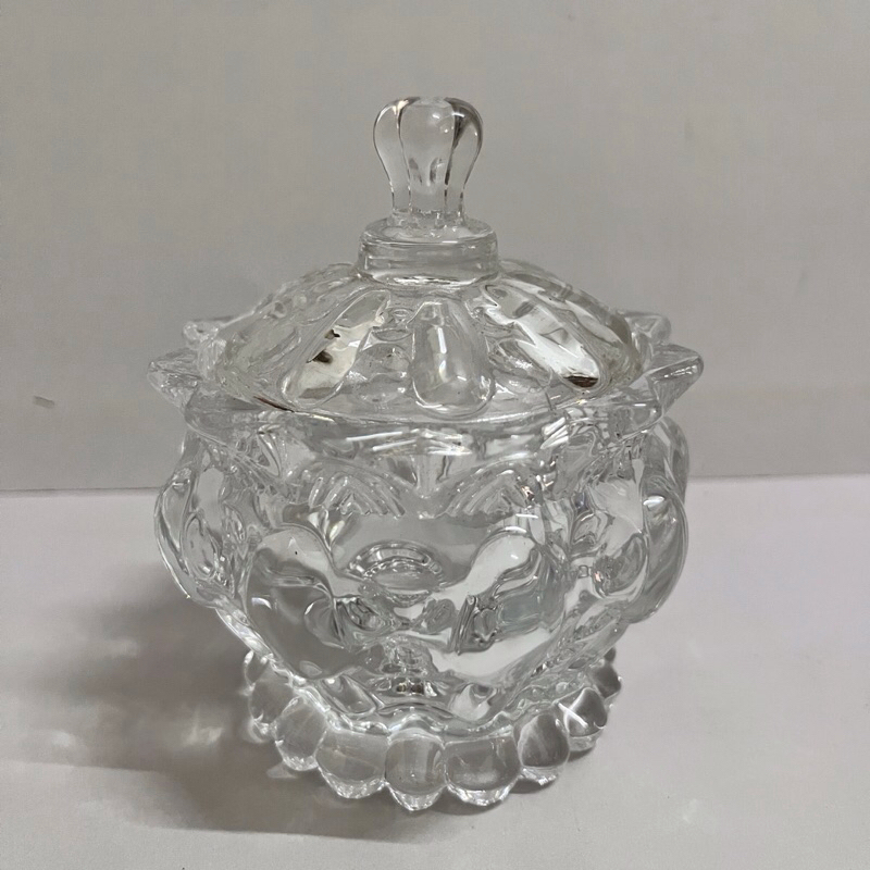 Candy Jar Sedang/ Toples Kristal Kaca / Glassware Jar Crystal Candy Jar / Toples Kaca Permen Hadiah 