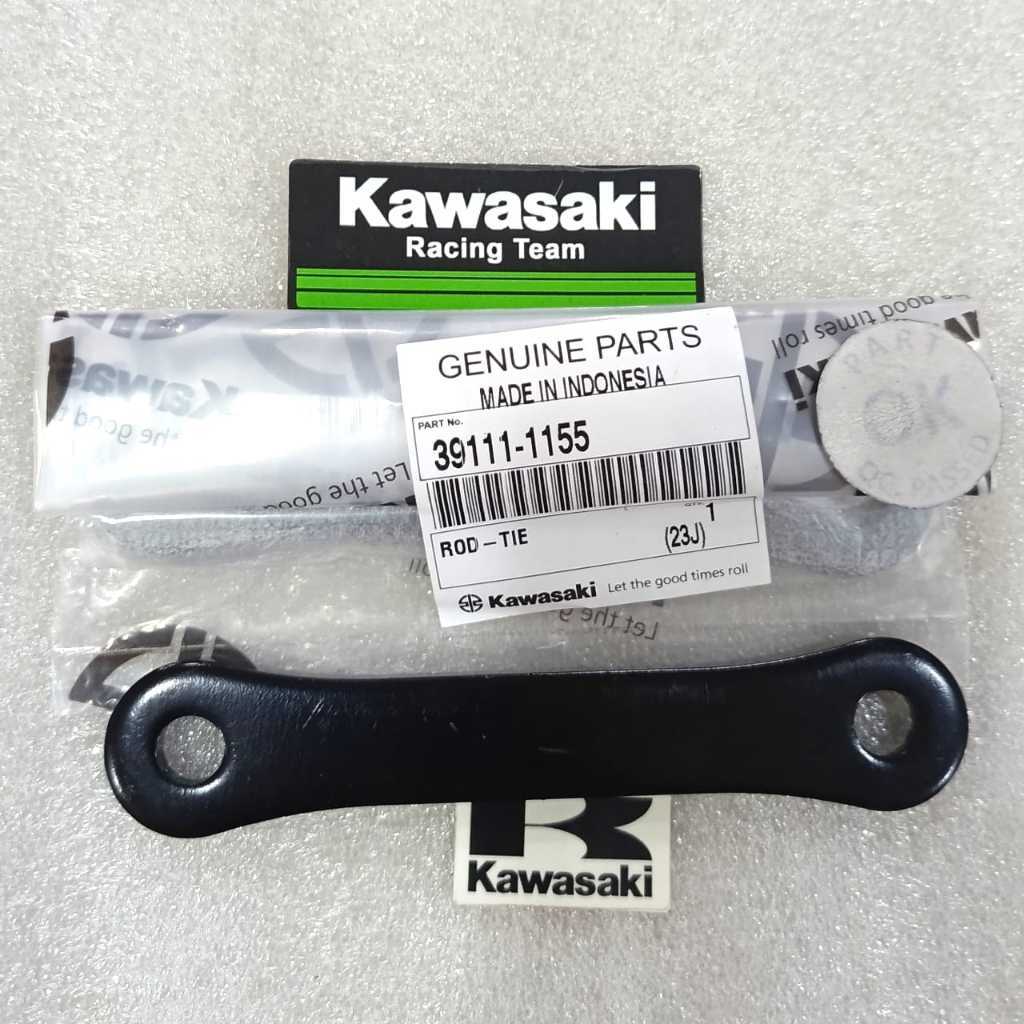 39111 1155 PLAT BREKET UNITRACK ROD TIE DUDUKAN SHOCK BELAKANG NINJA 150 R SS ORIGINAL KAWASAKI