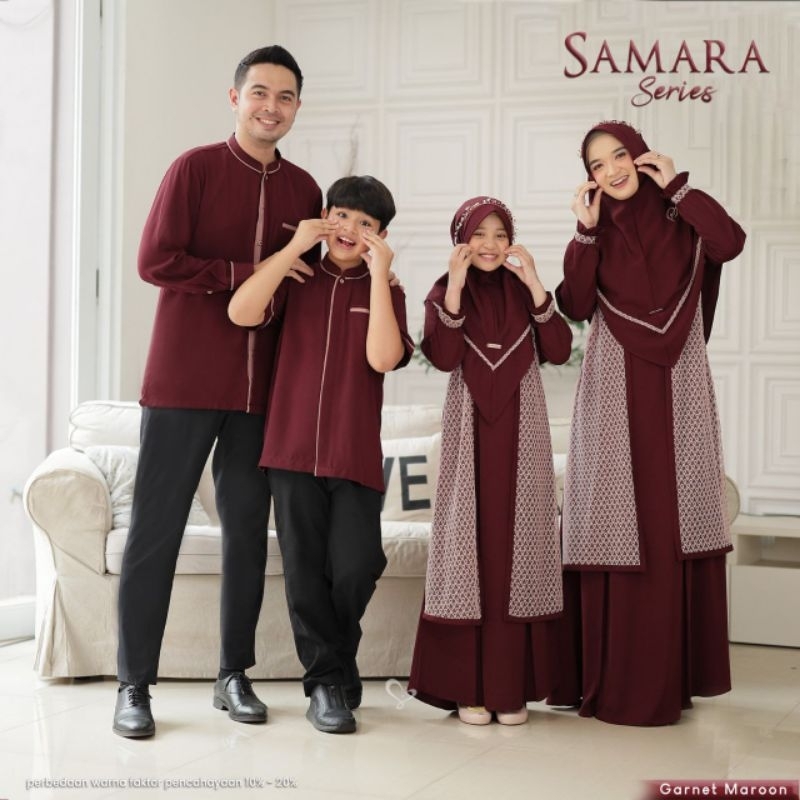 Moslem Ori Pakaian Muslim Wanita Setelan Sarimbit Family Set Hari Raya Samara Series By Salvina (Rea