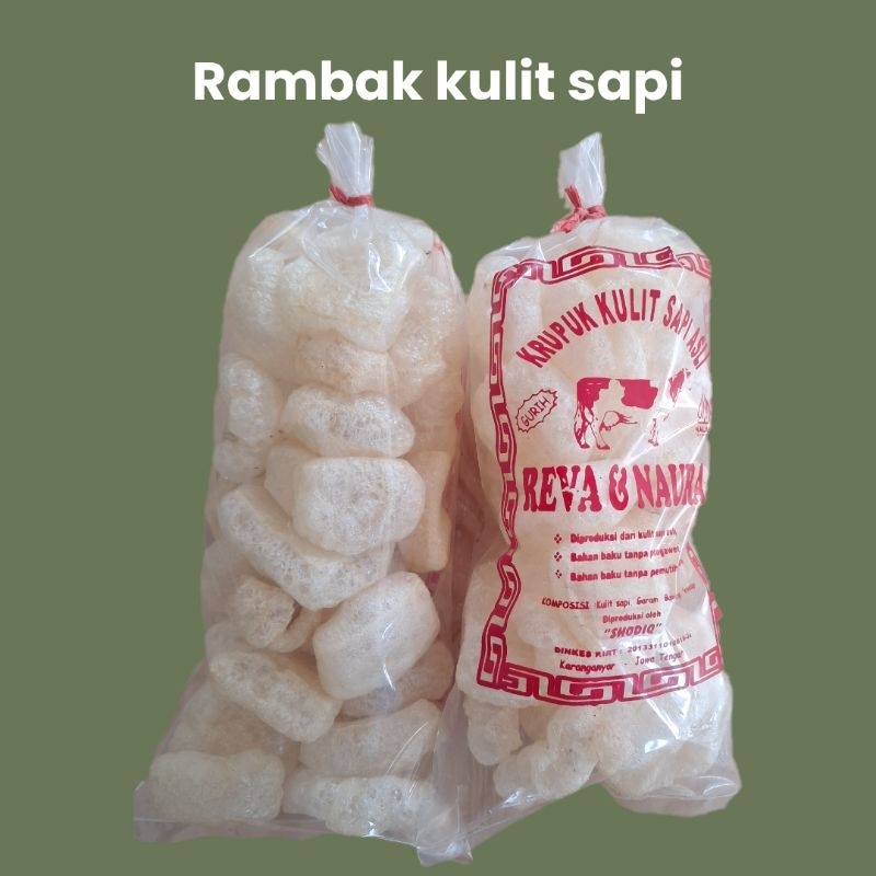 

krupuk kulit sapi asli