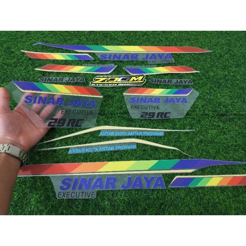 STICKER TRANSPARAN MOTOR VARIO LED NEW 125-150 GEN 1 CUSTOM DESAIN MOTIF LIVERY BUS