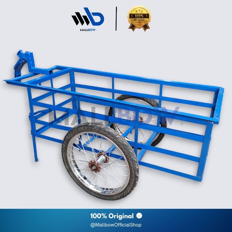 Mallbow | Gerobak Derek / Gerobak Motor / Gerobak Gandeng Serbaguna Ukuran P.150×L.60×T.50 Bahan Ber