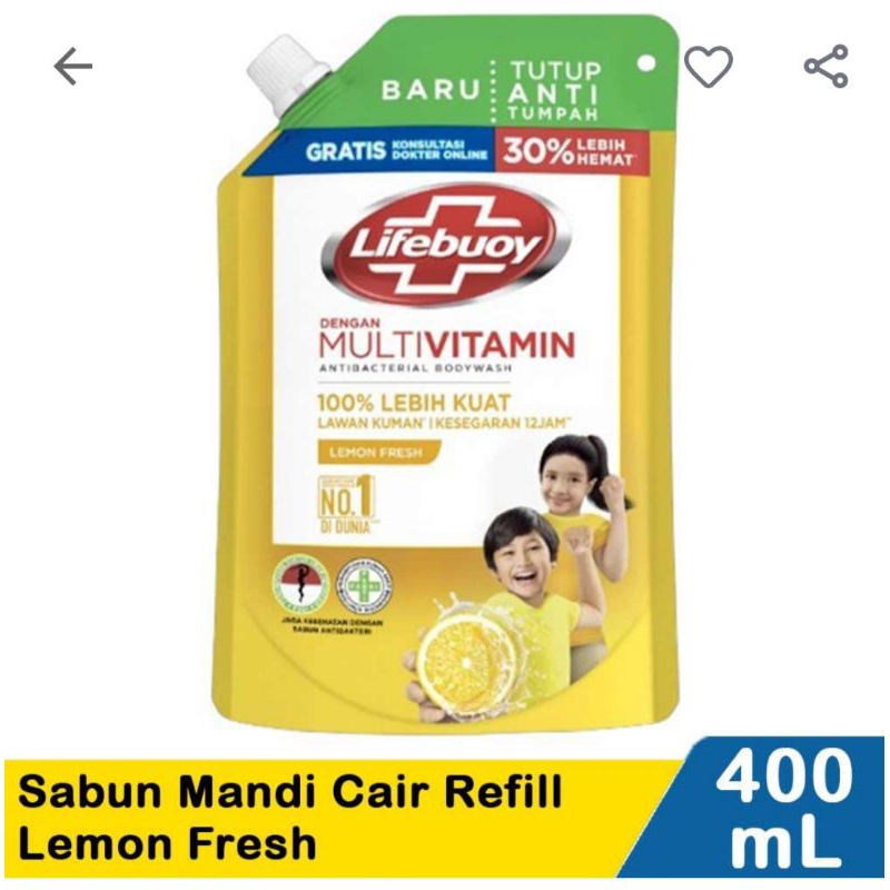 Sabun cair lifebuoy 400 ml