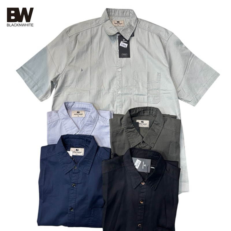 ILEFEN TUELEF ORIGINAL - Kemeja Ilefen Tuelef Katun Premium Lengan Pendek Casual Santai Kemeja Kerja