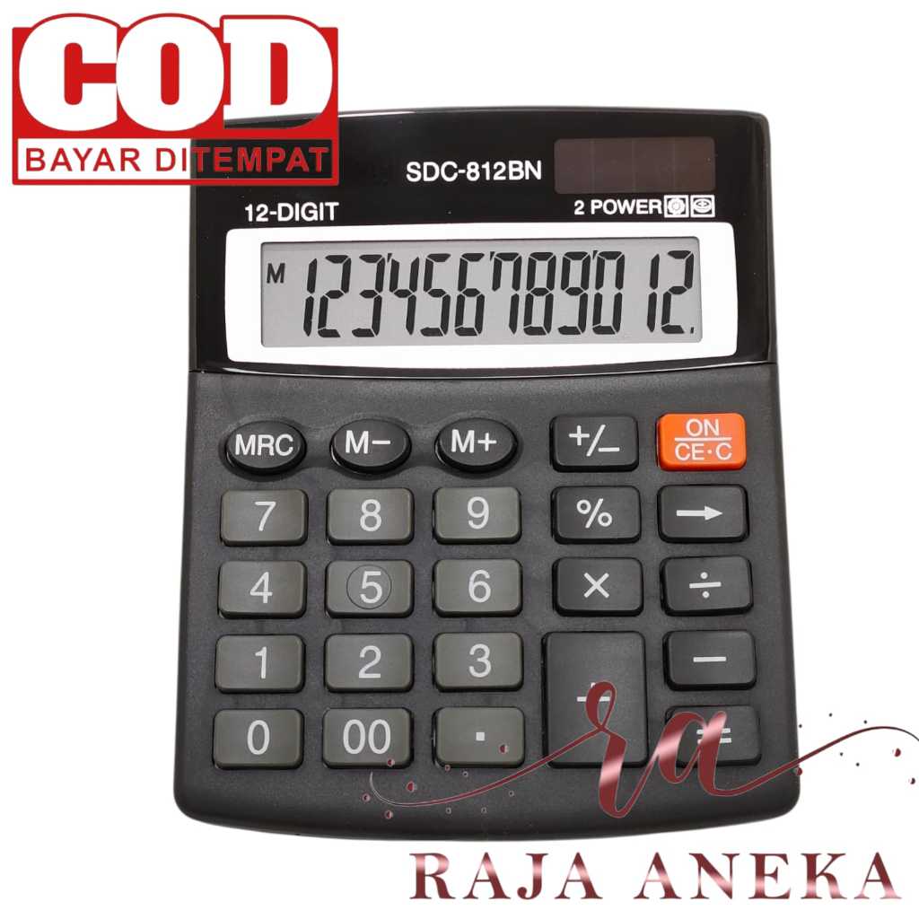 

YUH Calculator Kalkulator Murah tipe SDC 812BN 812 BN Warna Menarik 12 Dit CT