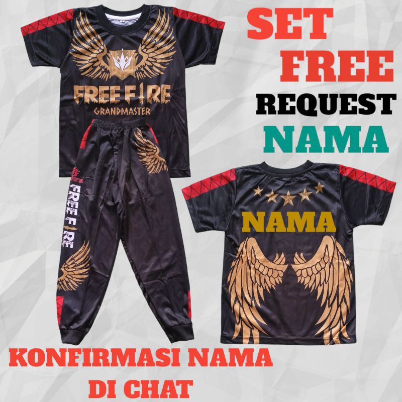 SETELAN BAJU ANAK BNL / SETELAN BAJU FF/SETELAN BAJU FREE FIRE