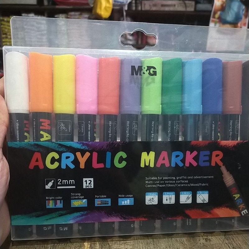 

M&G Acrylic Marker 12 Pcs