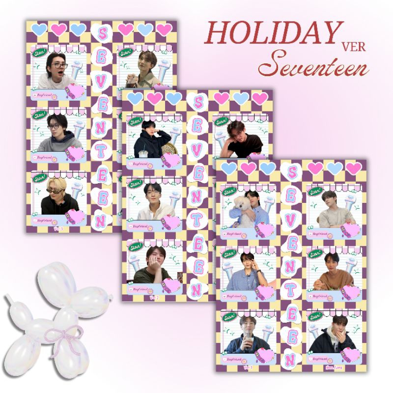 

Seventeen sticker glitter A6