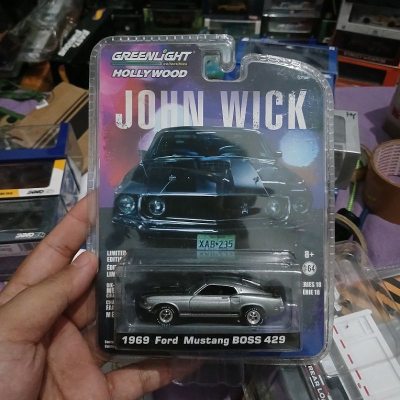 Greenlight Hollywood John Wick 1969 Ford mustang Boss 429