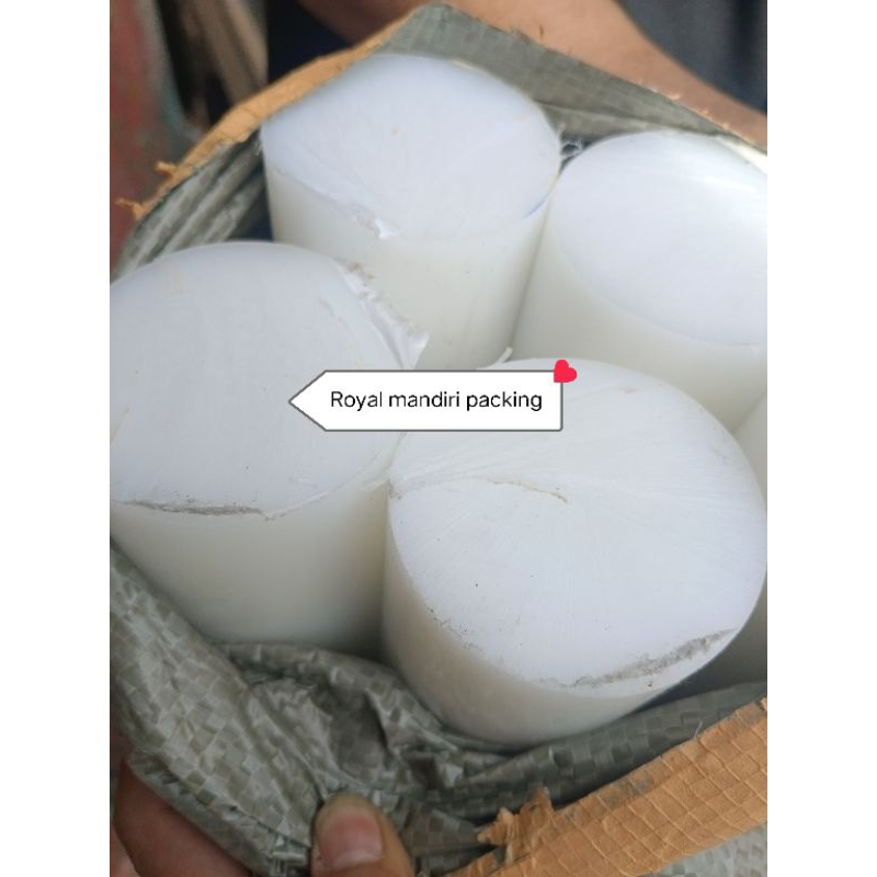 Nylon polyethylene rod putih / PE batangan Diameter 100mm x 100cm