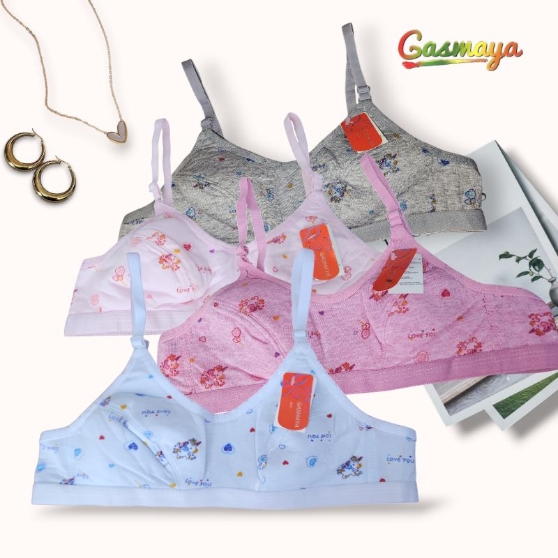 GASMAYA 5621 Y | Size 32 - 36 | Bra Remaja Tanpa Busa & Kawat