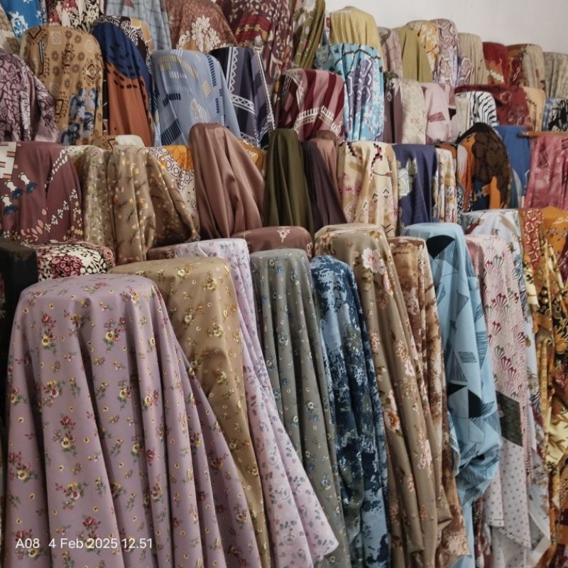 HARGA/0,5 M | KAIN SATIN MAXMARA LUXURY PREMIUM MOTIF - BAHAN SATIN MAXMARA LUX MOTIF - BAHAN ABAYA