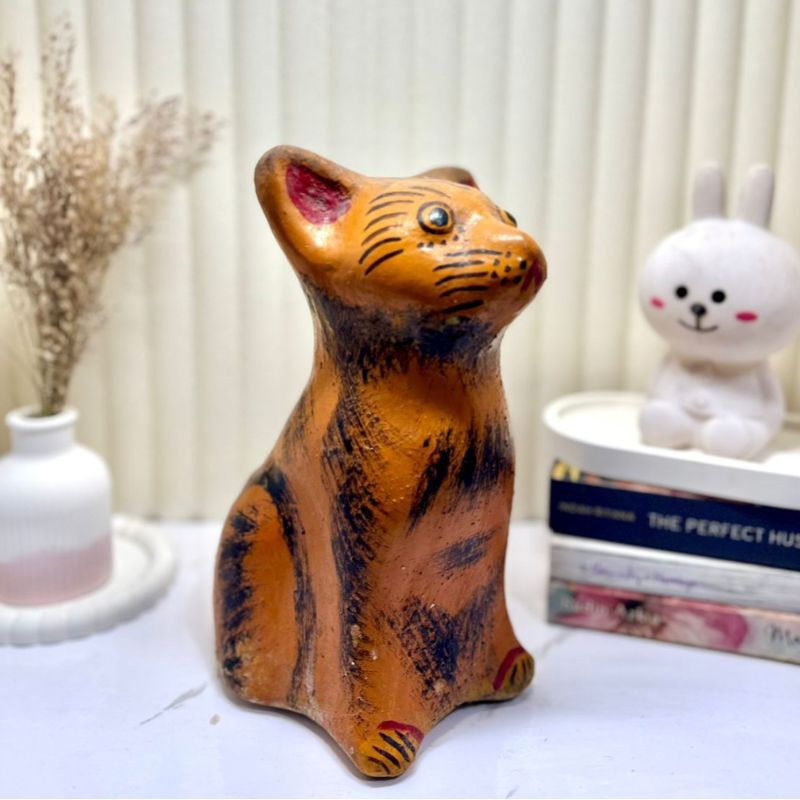 Celengan Kucing Tanah Liat / Celengan Tanah Bentuk Kucing
