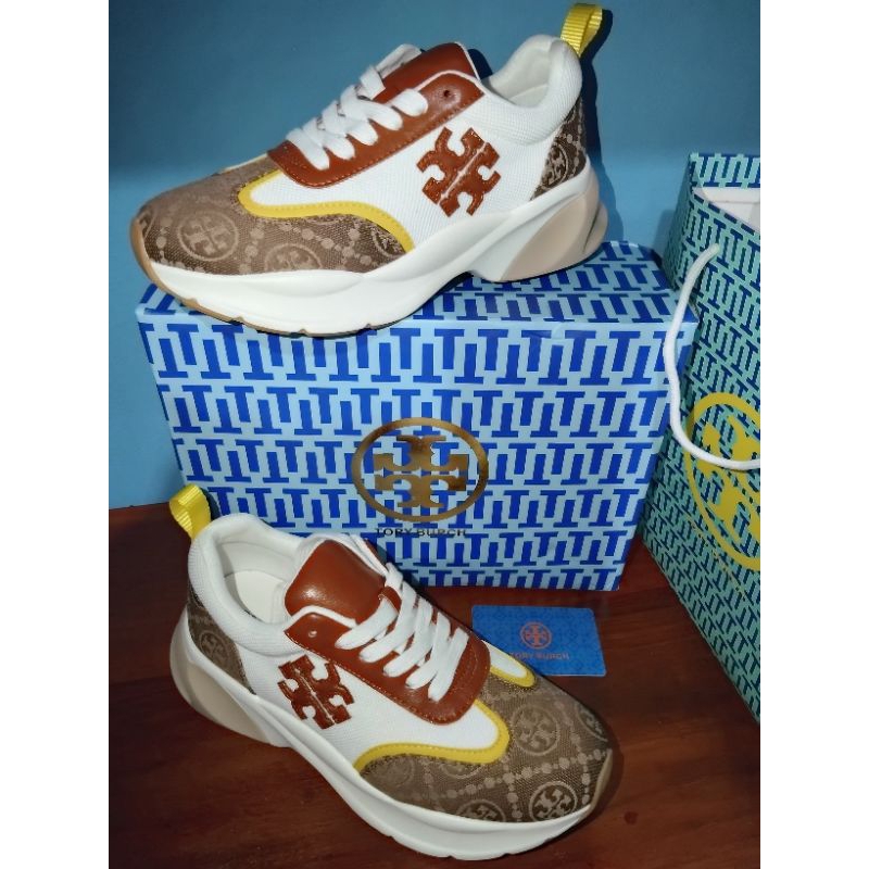 Sneakers Tory Burch Brown White
