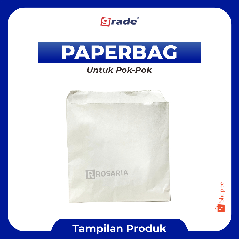 

PAPER BAG POK POK GRADE 13X12,5 Paperbag Kantong Kertas Food Snack