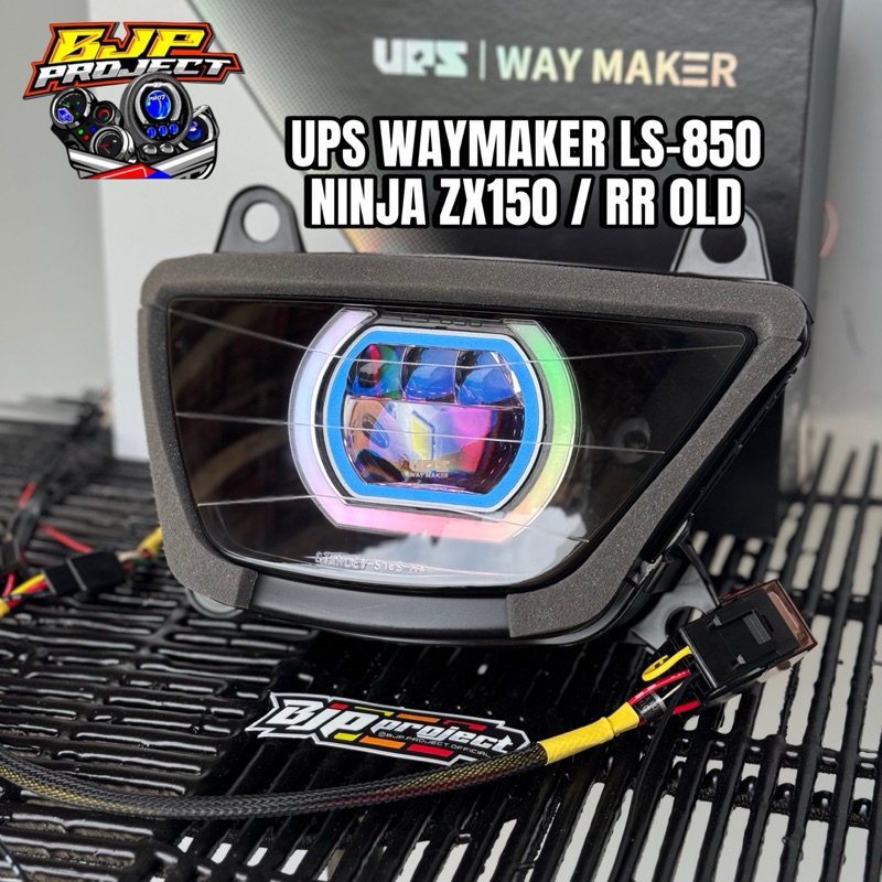 LAMPU BILED NINJA RR OLD ZX150 RR NEW UPS WAYMAKER LS-850 SHROD CUSTOM RGB 210 MODE