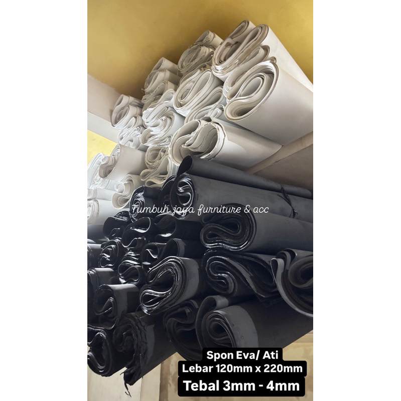 Spon Ati / Spon Eva / Spon busa hati 3mm - 4mm ukuran 120 x 220cm / Busa ati/ Busa Eva/ Spon Topi