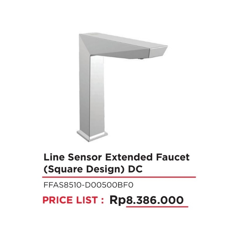 Line Sensor Extended Faucet(Square Design) DC keran kran sensor otomatis american standard