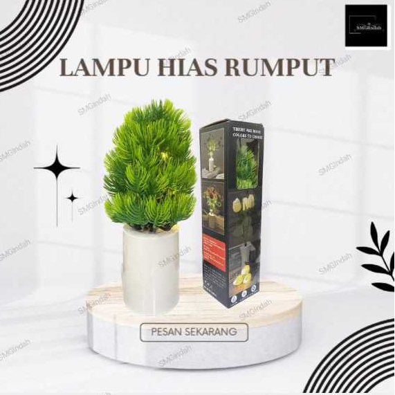 Lampu hias Tanaman Hias pinus LED Indoor Plastik