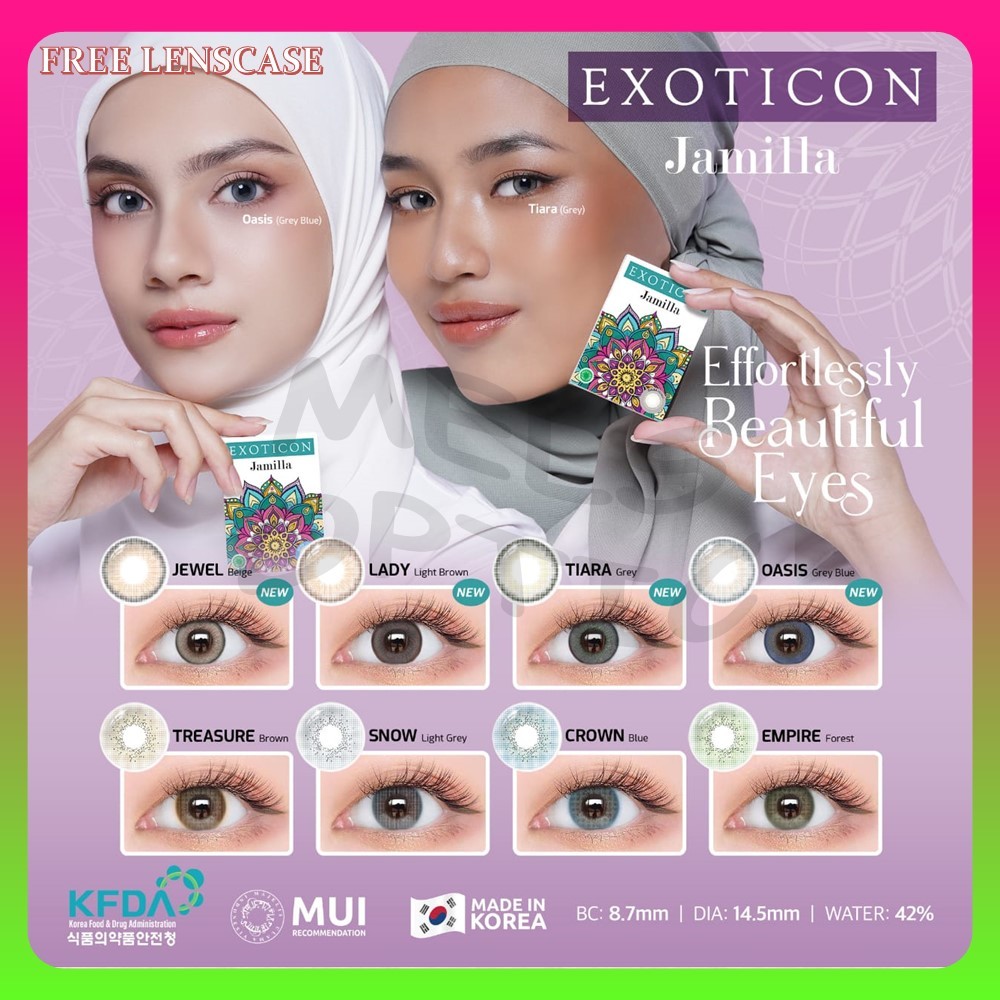 SOFTLENS JAMILLA NORMAL DAN MINUS (-3.25 s/d -6.00) BY EXOTICON