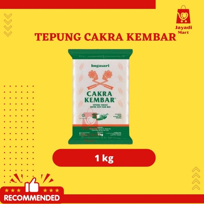

TEPUNG CAKRA KEMBAR 1kg COCOK UNTUK BAKING BAHAN KUE