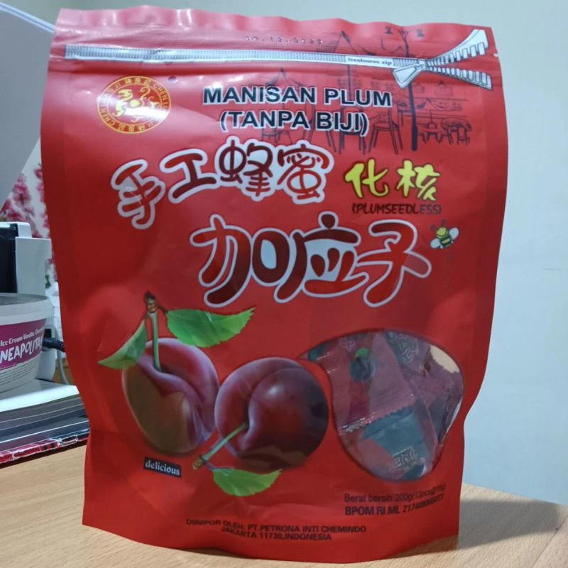 

Chen Liang Ji Manisan Plum Tanpa Biji/ Plum Seedless 200grm 13x16grm