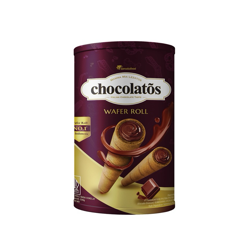 

chocolatos wafer roll cokelat 310 gr