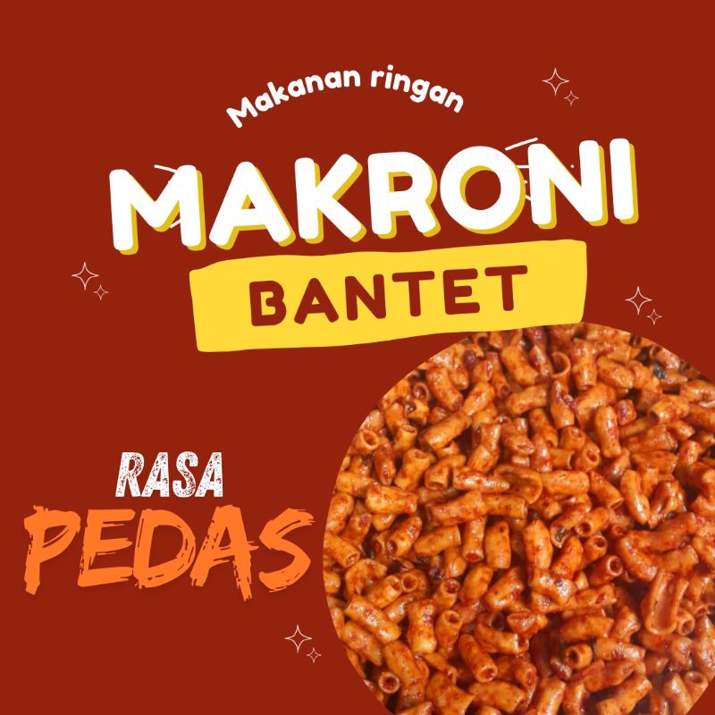 

MAKRONI BANTET PEDAS. SNACK CEMILAN PEDAS NIKMAT, LEZAT