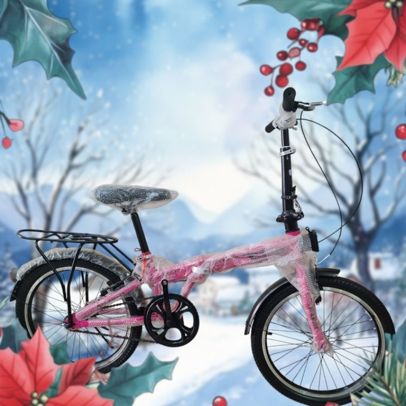 SEPEDA LIPAT 20 INCH ATLANTIS ( WARNA PINK )